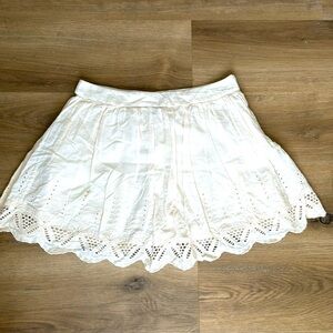 Mango Mini Cotton Emboidered Skirt